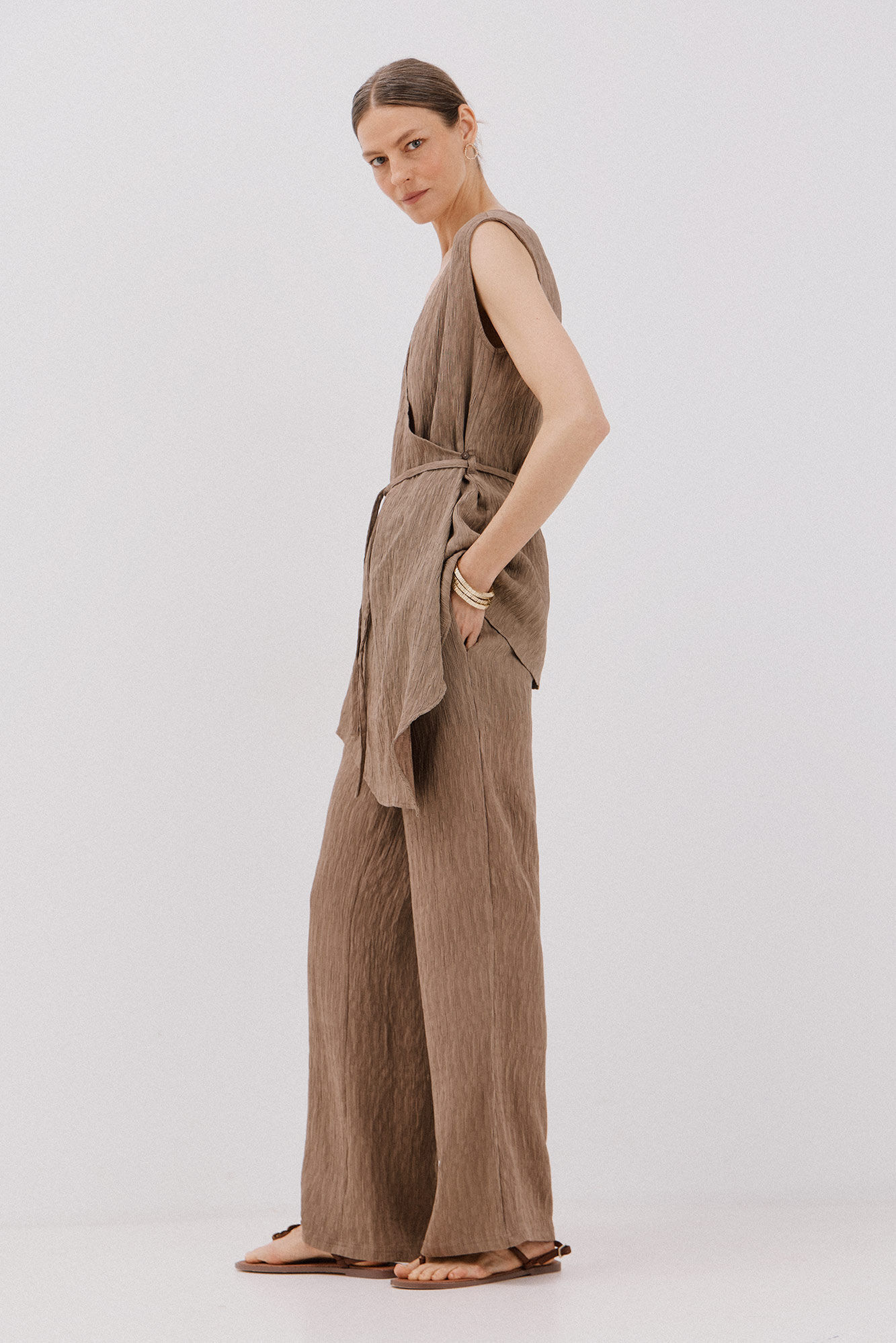 Cortefiel Top asim&eacute;trico textura