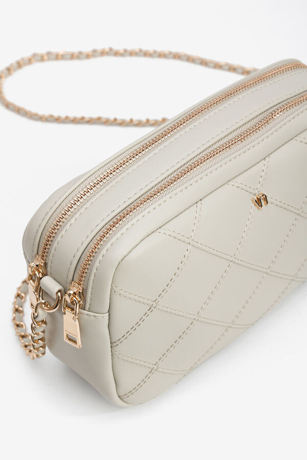 Vilanova Bolso con Asa Combinada Marfil