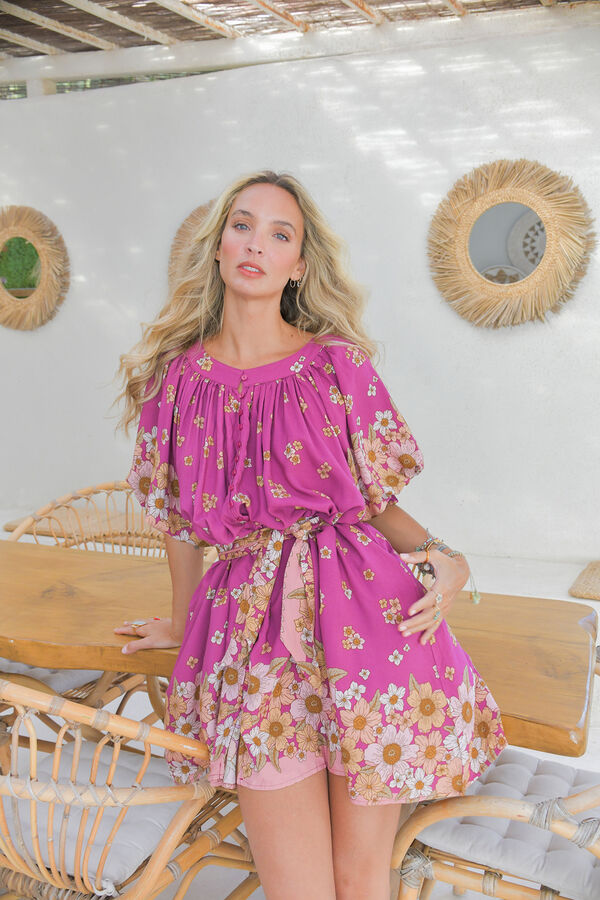 Jaase Vestido corto fluido Rosa