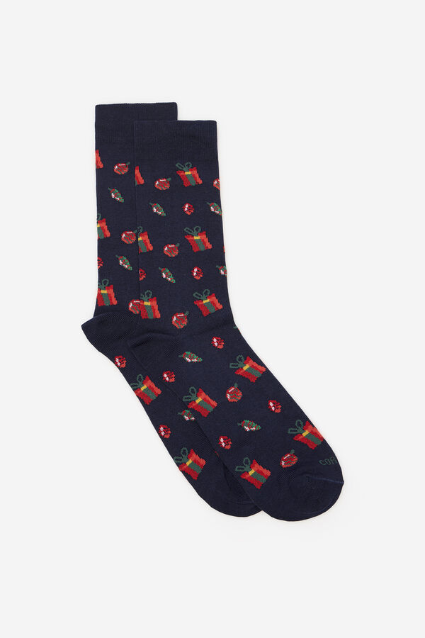 Cortefiel Calcet&iacute;n dibujo regalo Azul marino