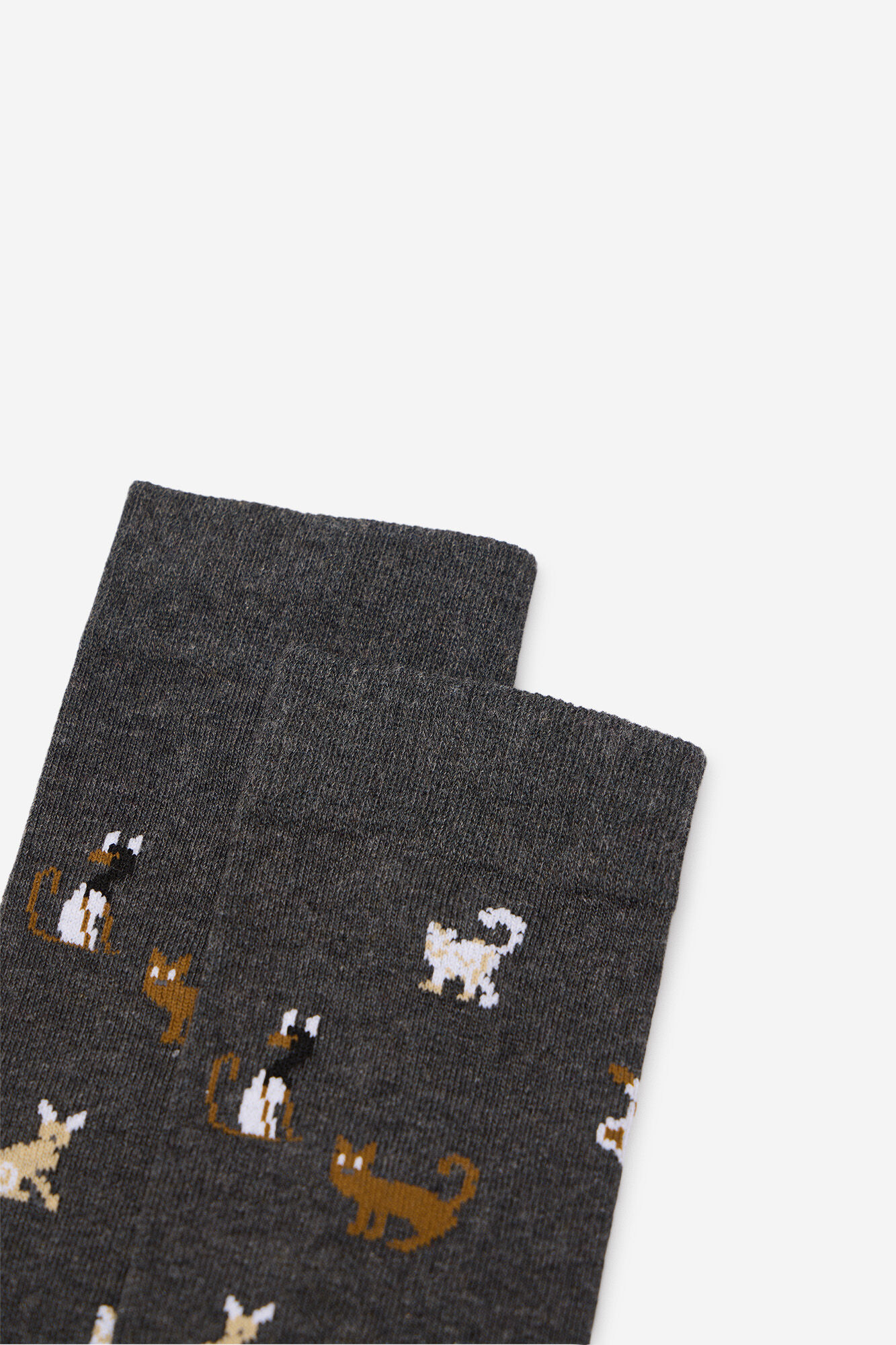 Cortefiel Meia com desenho de gato
