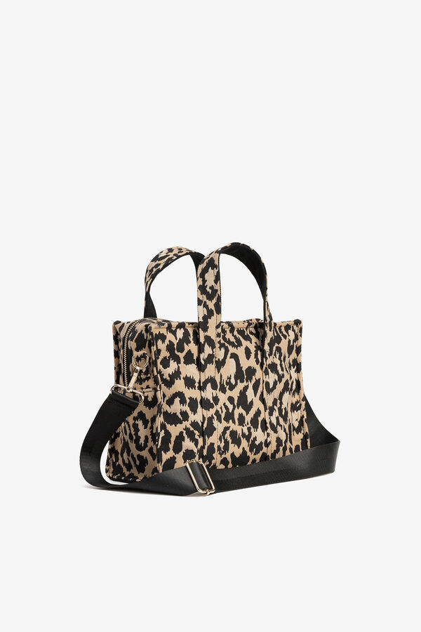 Vilanova City animal print bag Beige