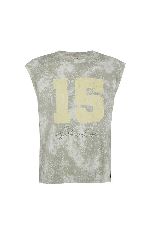 Slowlove Camiseta estampado oversize Blue
