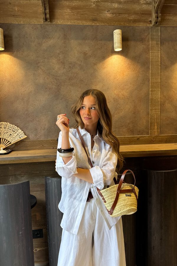 The Code Bolsa tote de pele Verona Castanho