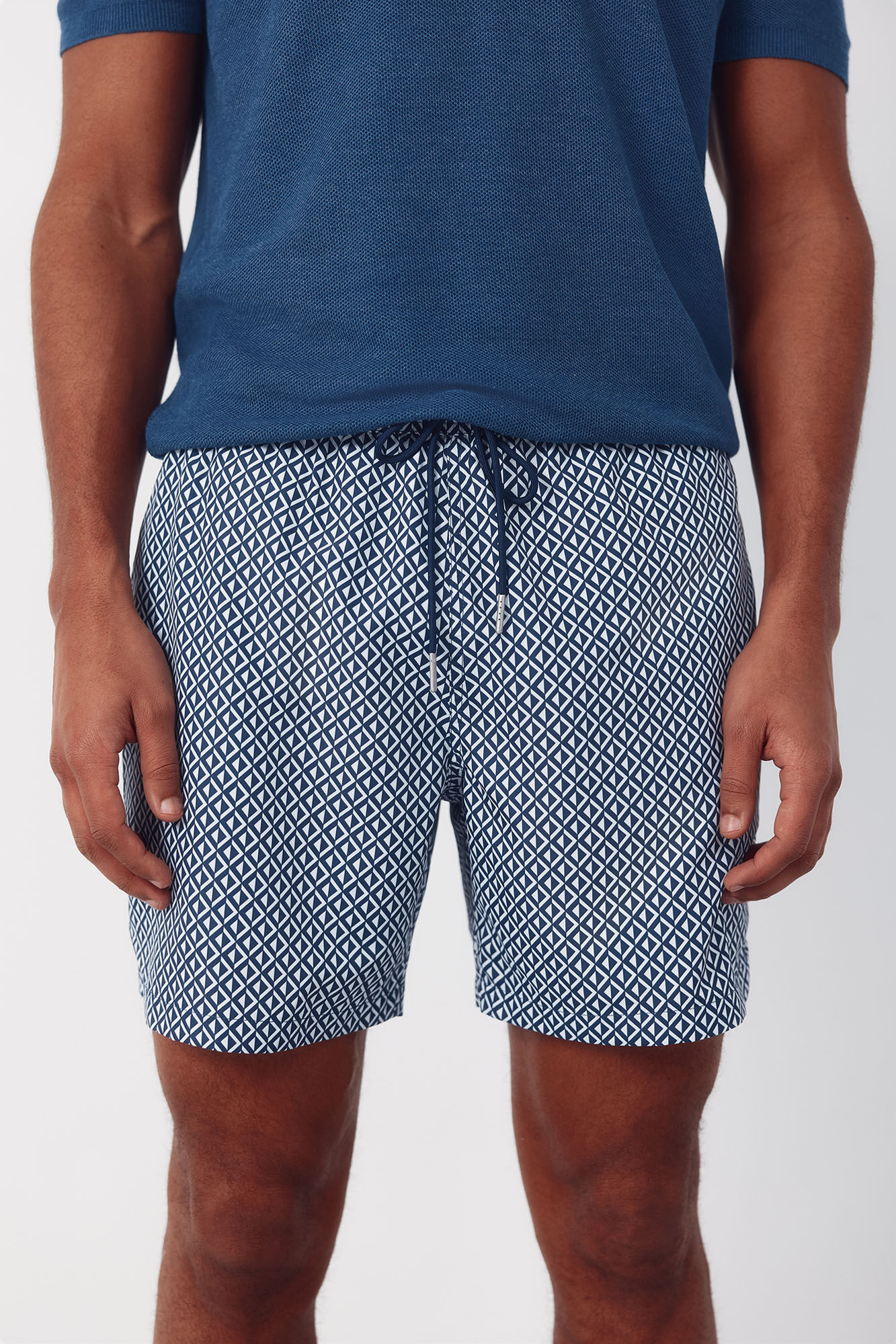 Cortefiel Ba&ntilde;ador estampado rombos