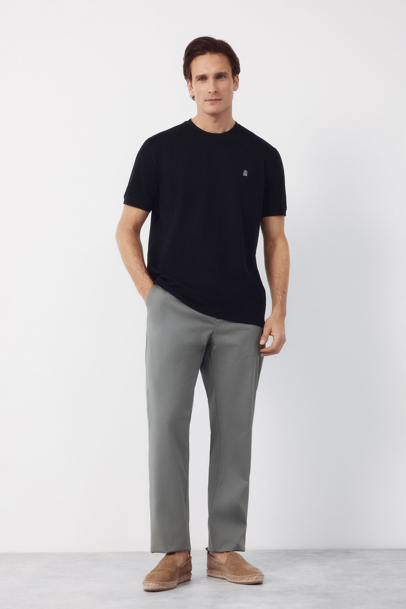 Cortefiel T-shirt b&aacute;sica em piqu&eacute;