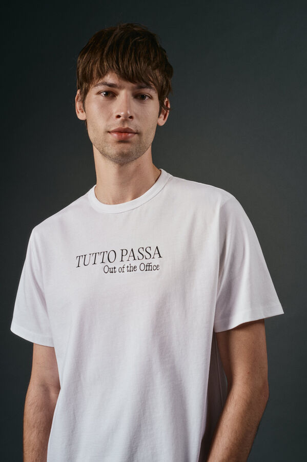 OOTO Washed graphic tee White