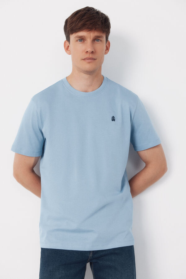 Cortefiel Camiseta b&aacute;sica Azul