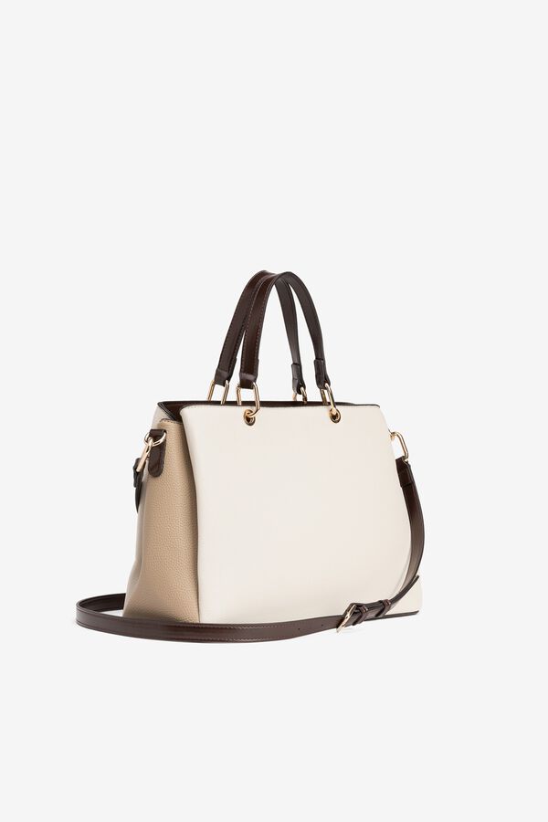 Vilanova Tricolour City Drawstring Bag Beige