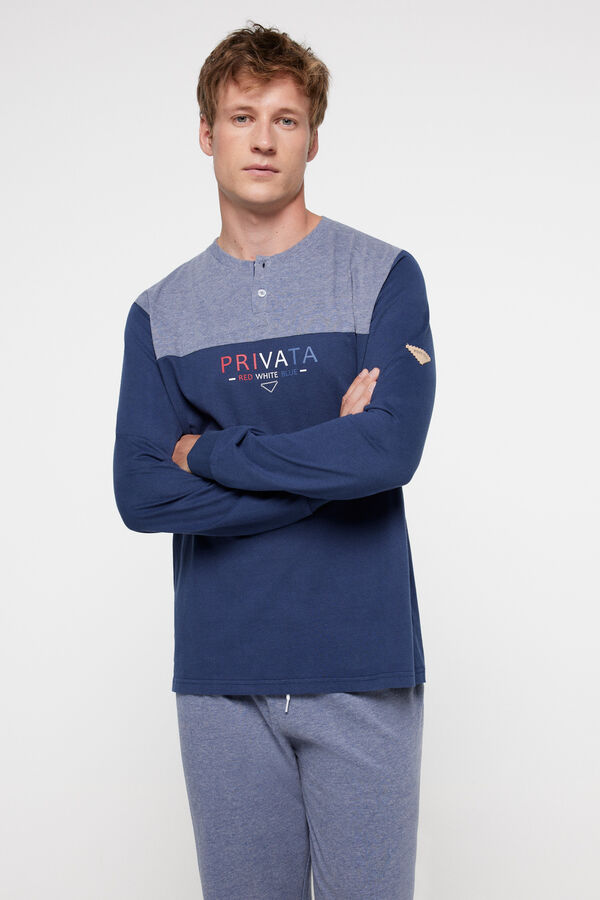 Privata Pijama bicolor privata Azul