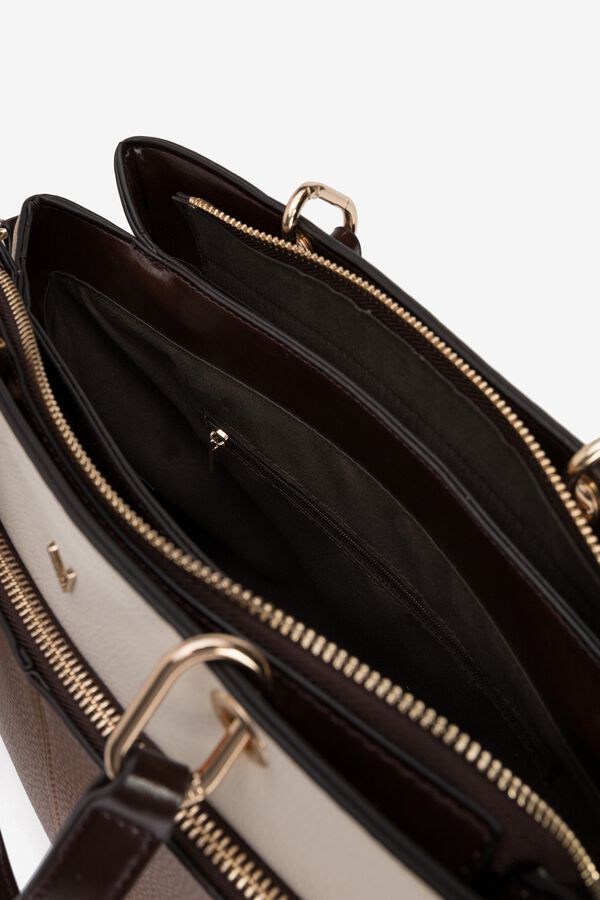Vilanova Tricolour City Drawstring Bag Beige