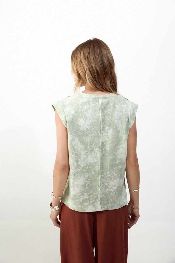 Slowlove Camiseta estampado oversize Blue