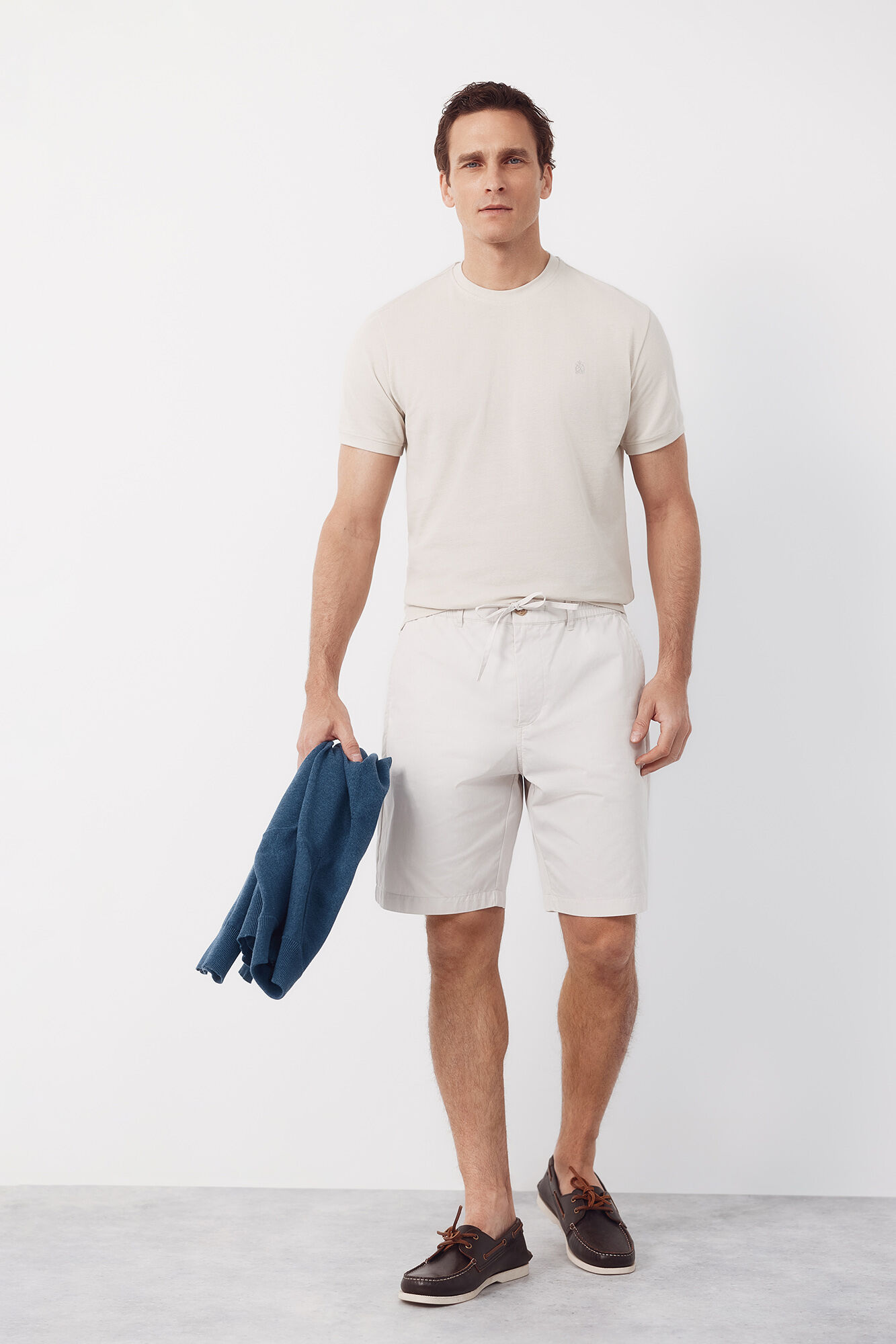 Cortefiel T-shirt b&aacute;sica em piqu&eacute;