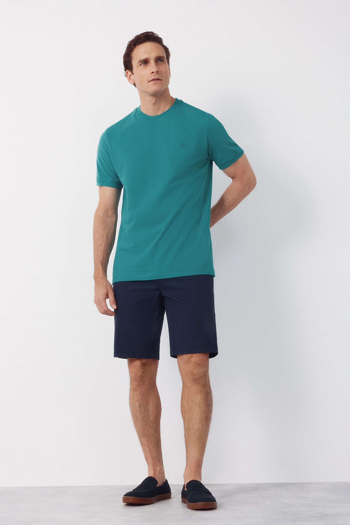 Cortefiel T-shirt b&aacute;sica em piqu&eacute;