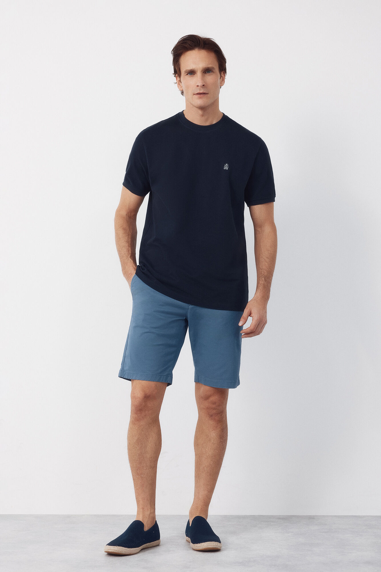 Cortefiel T-shirt b&aacute;sica em piqu&eacute;