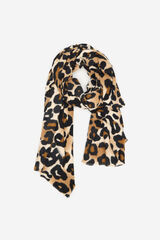 Cortefiel Bufanda leopardo Estampado marr&oacute;n