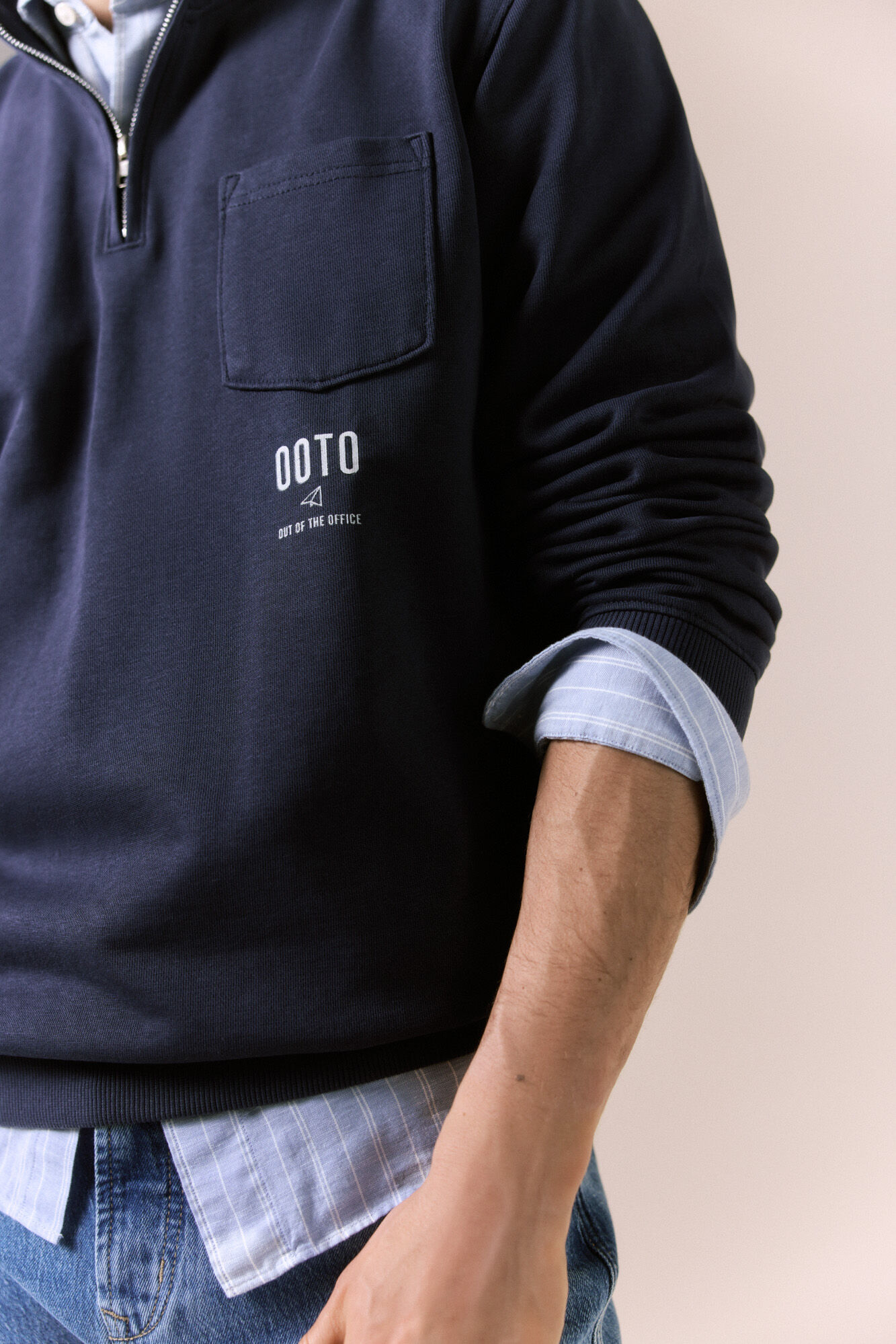 OOTO Sudadera con cuello vespa