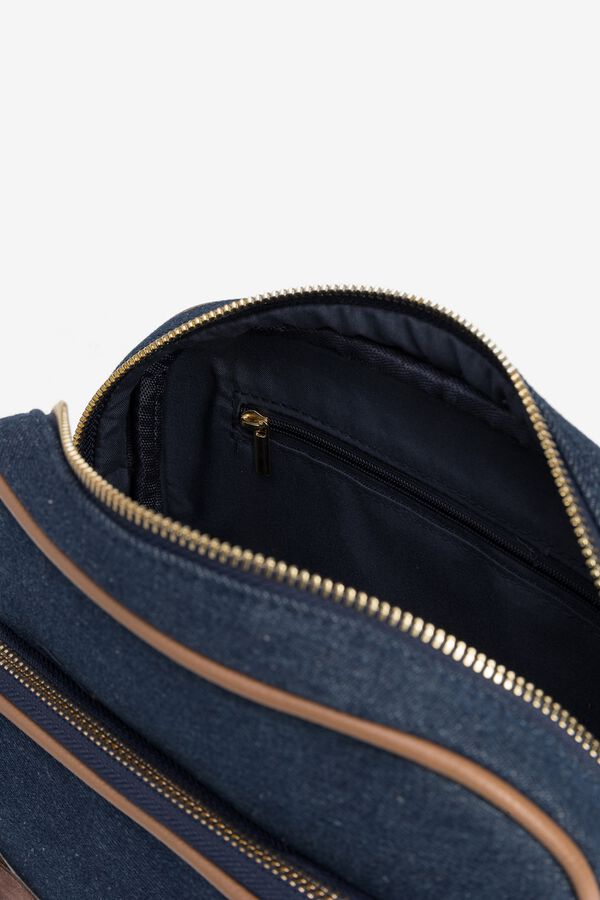 Vilanova Cartera camel Azul marino