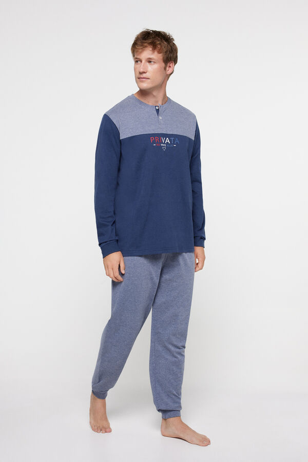 Privata Pijama bicolor privata Azul