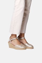 Toni Pons Alpargata de cu&ntilde;a de piel Dorado