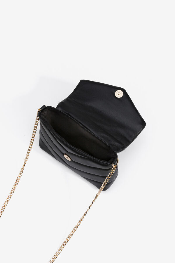 Vilanova Mala de ombro acolchoada Preto