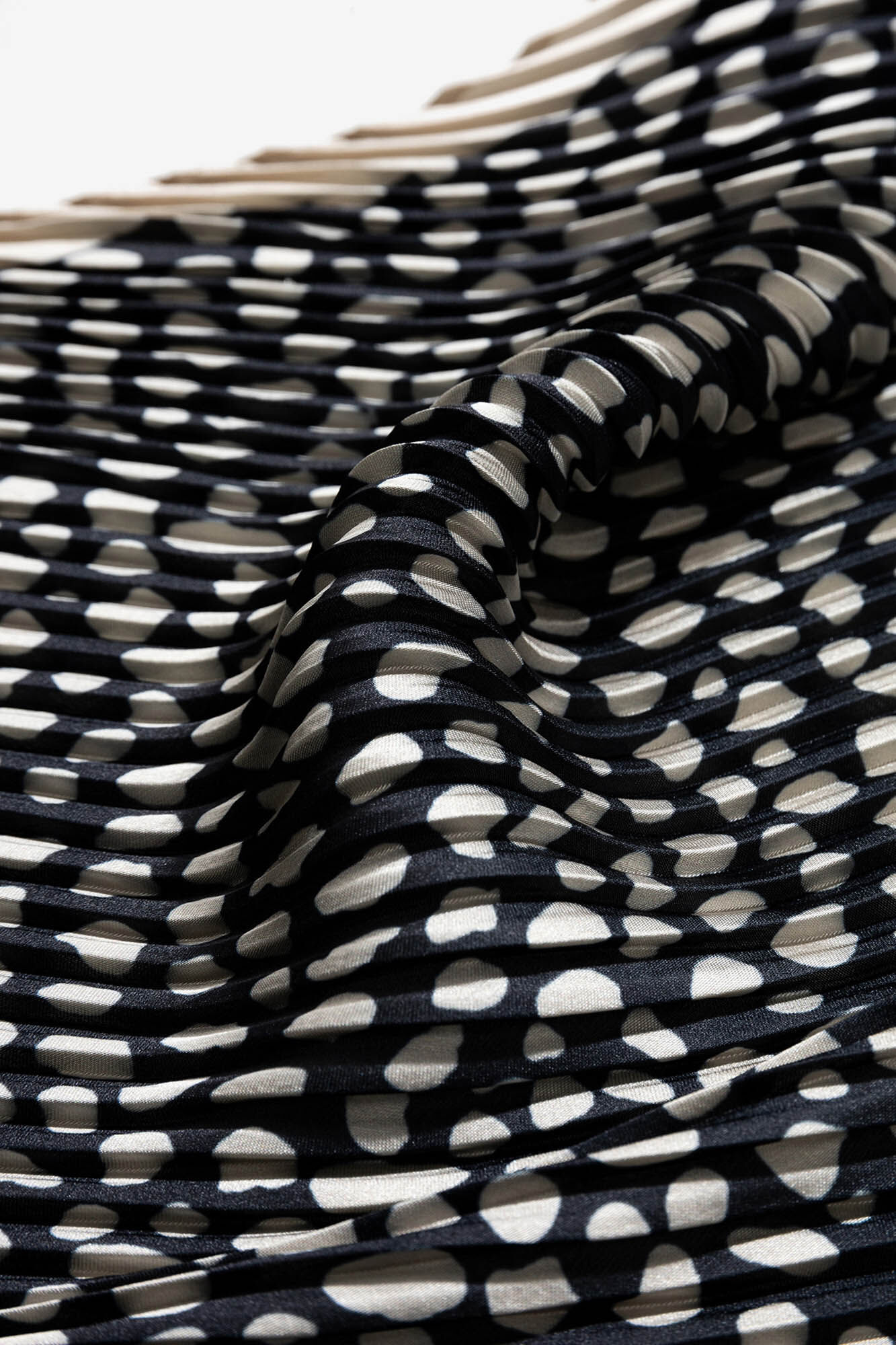 Vilanova Bandana Plisada Estampada Bicolor