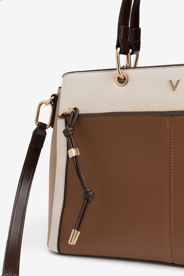 Vilanova Tricolour City Drawstring Bag Beige