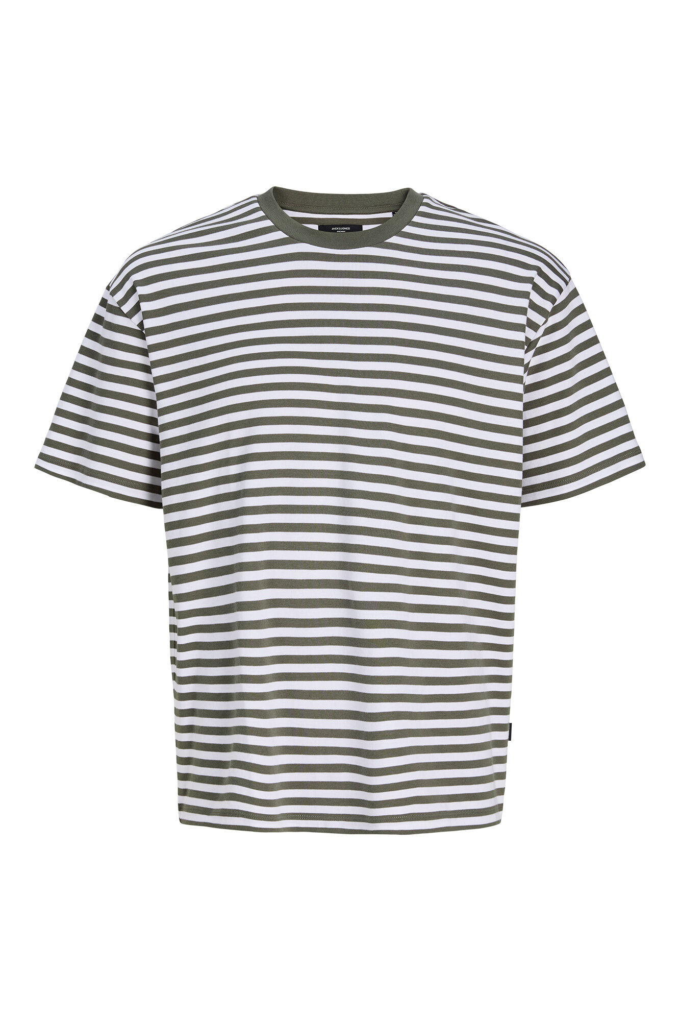 Jack & Jones T-shirt de riscas gola redonda