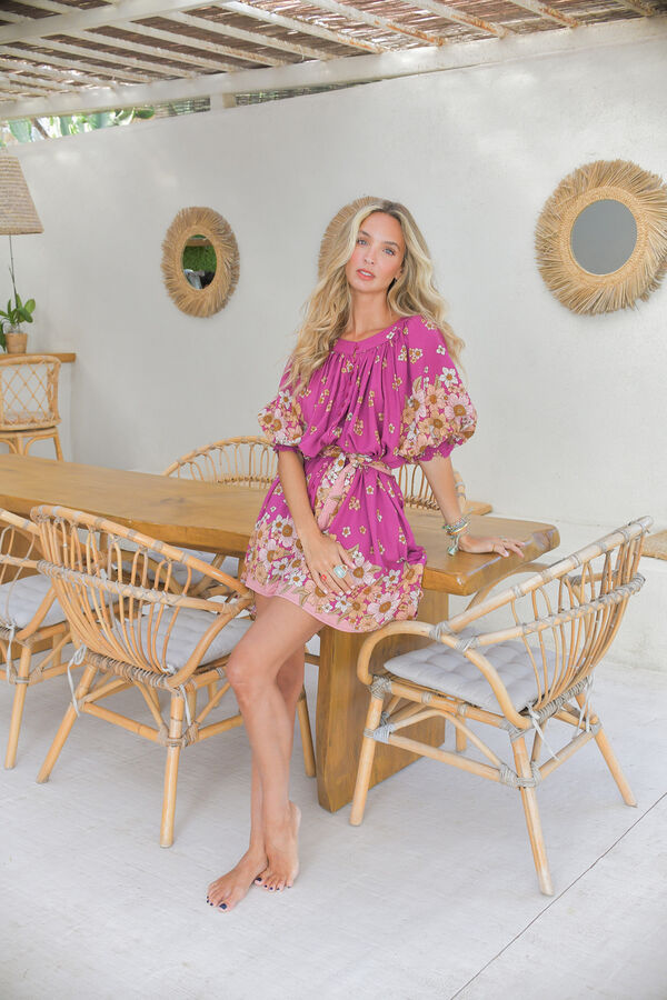 Jaase Vestido corto fluido Rosa