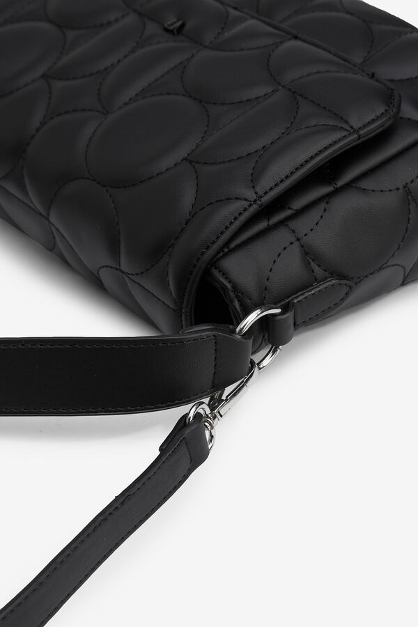 Vilanova Bolsa acolchoada com lapela Preto