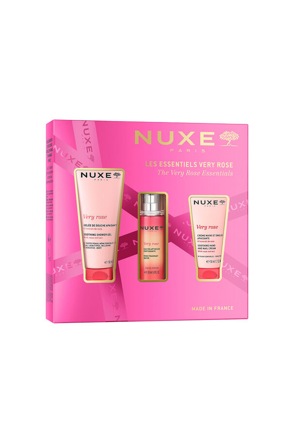 Nuxe NUXE COFRE REGALO VERY ROSE GEL LIMPIADOR + CREMA MANOS + AGUA PERFUMADA Rosa