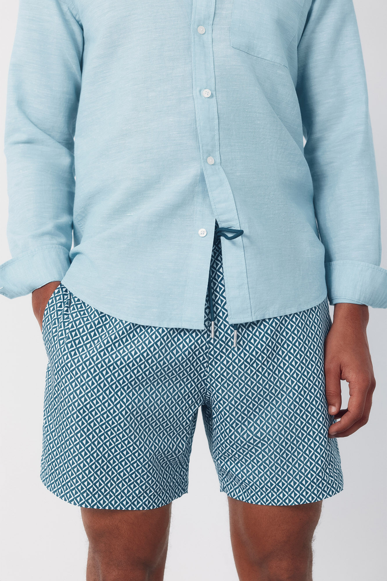 Cortefiel Ba&ntilde;ador estampado rombos