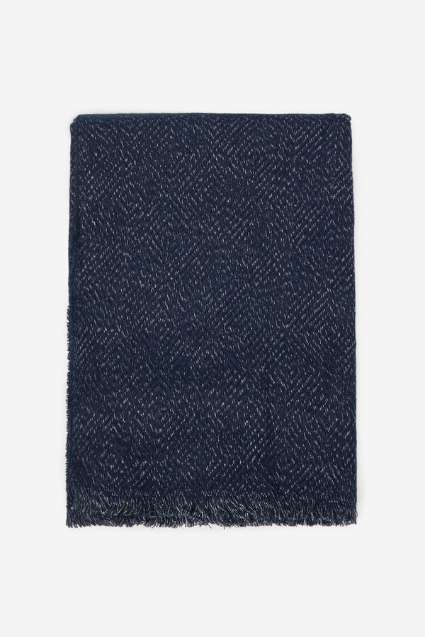 Cortefiel Fular estructura lurex Blue