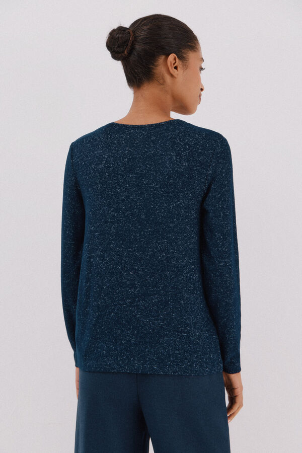 Cortefiel Basic crew neckline t-shirt Navy