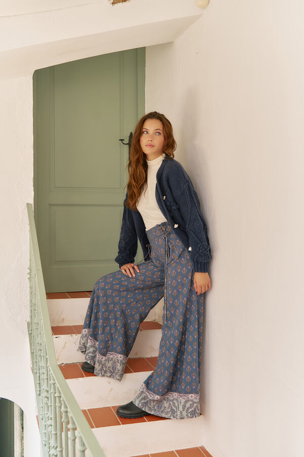 Jaase Cárdigan de punto Azul marino