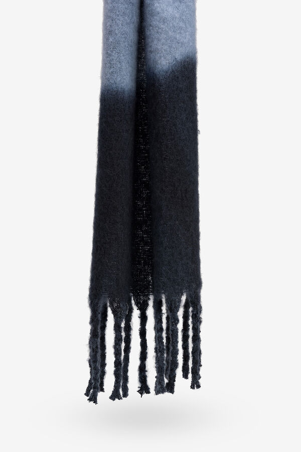 Vilanova Bufanda Manta Cepillada Tricolor Azul