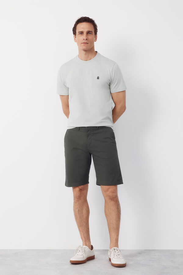 Cortefiel T-shirt b&aacute;sica Cinzento