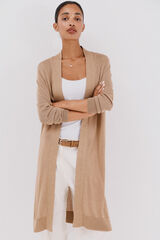 Cortefiel Chaqueta larga lurex Dorado