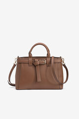 Vilanova Mala de cidade com fivela Castanho