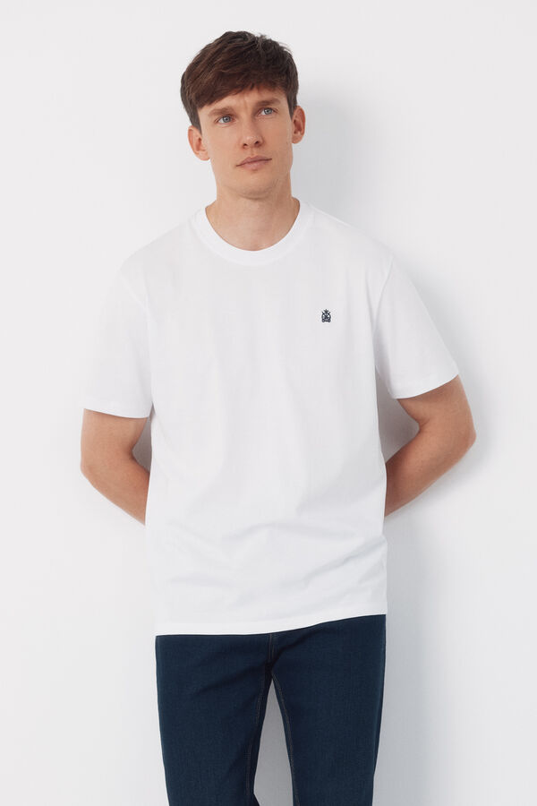 Cortefiel Camiseta b&aacute;sica Blanco