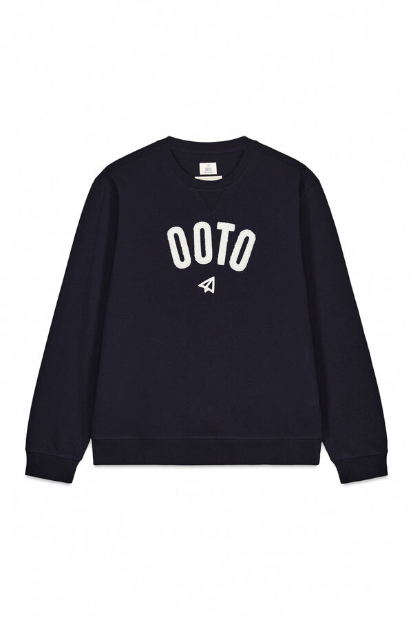 OOTO Sudadera logo cuello redondo Azul marino