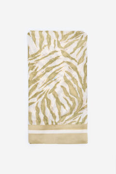 Cortefiel Colored animal print scarf Kaki