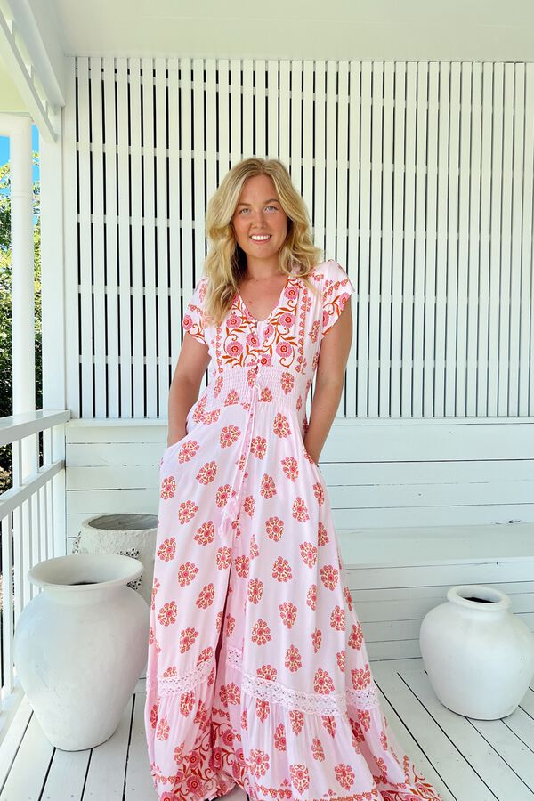 Jaase Vestido largo Romi Rosa