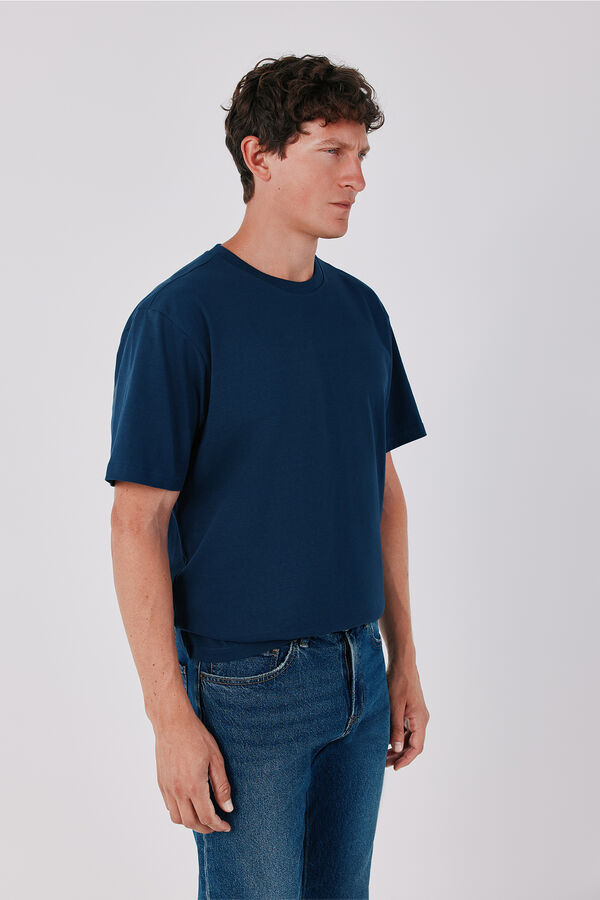 Cortefiel T-shirt b&aacute;sica Azul