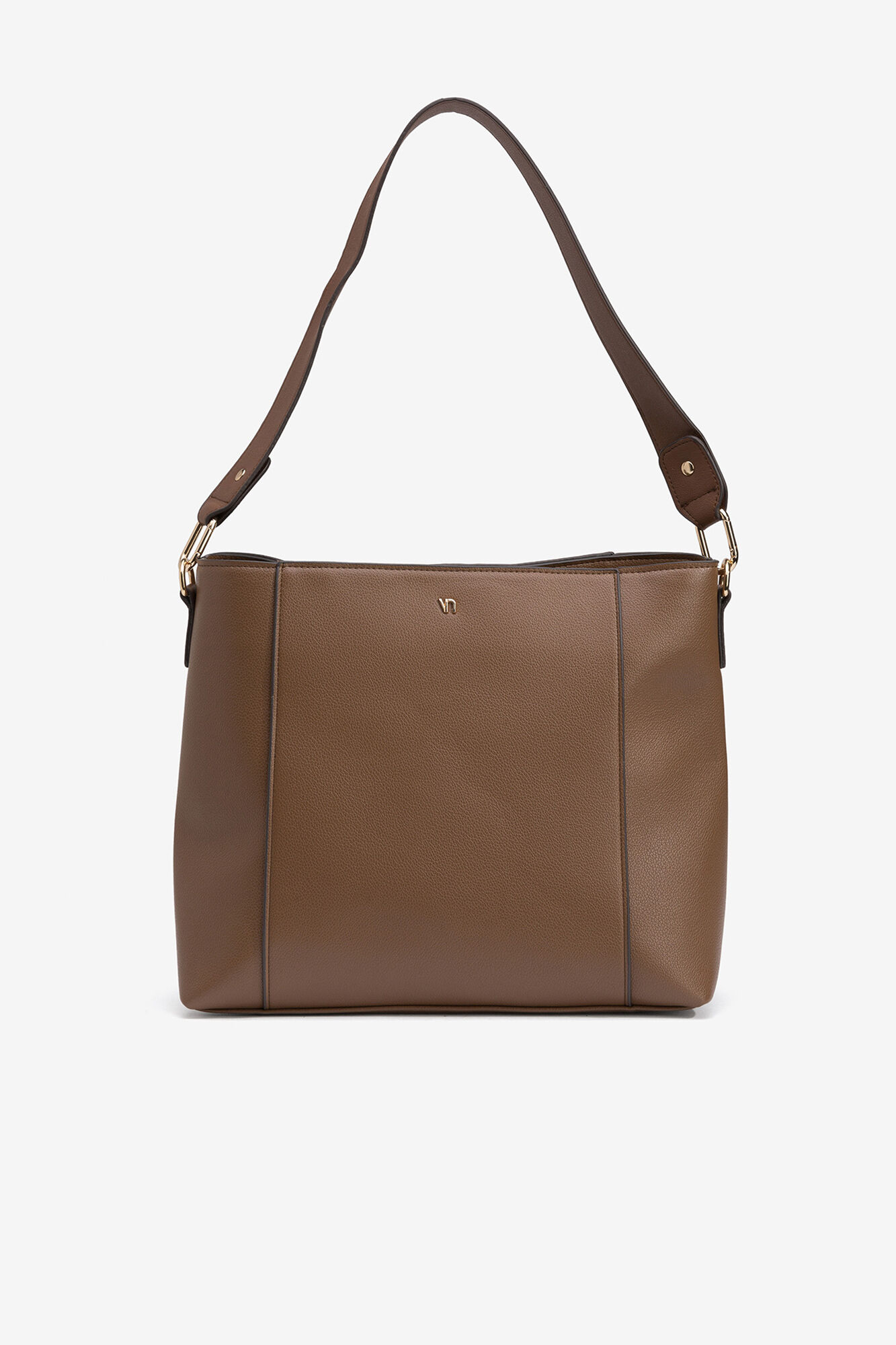 Vilanova Mala de ombro com efeito de couro