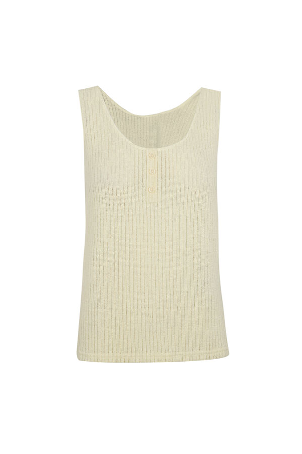 Slowlove Top tirantes botones Yellow