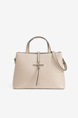 Vilanova Bolso City con Efecto Cocodrilo Beige