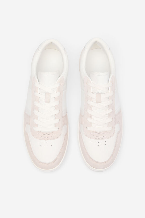 Cortefiel Zapatilla piel Blanco