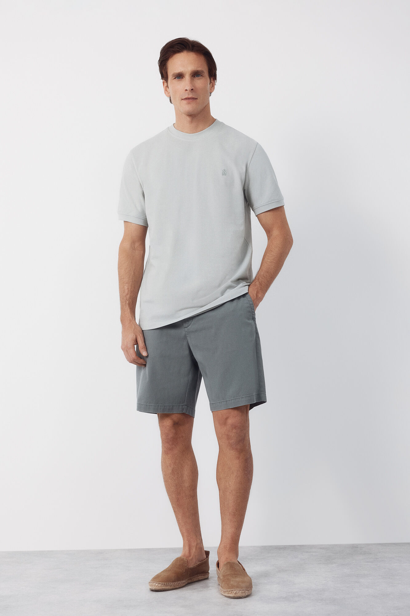 Cortefiel T-shirt b&aacute;sica em piqu&eacute;