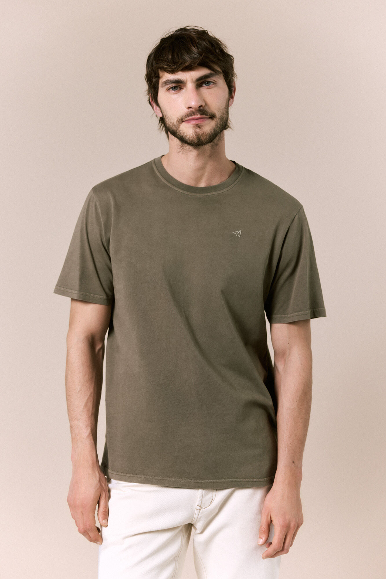 OOTO Camiseta b&aacute;sica lavada